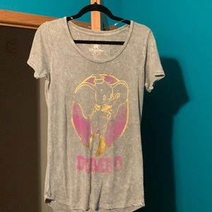 Gray Disney Dumbo soft tee size small